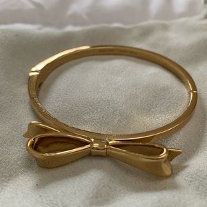 Gold Kate Spade bow bracelet